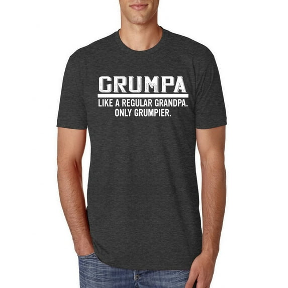Wild Bobby,Grumpa Like A Regular Grandpa Only Grumpier, Father's Day, Men Premium Tri Blend Tees, Vintage Black, Small