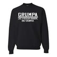 thumbnail image 1 of Wild Bobby,Grumpa Like A Regular Grandpa Only Grumpier, Father's Day, Unisex Crewneck Graphic Sweatshirt, Black, Small, 1 of 3