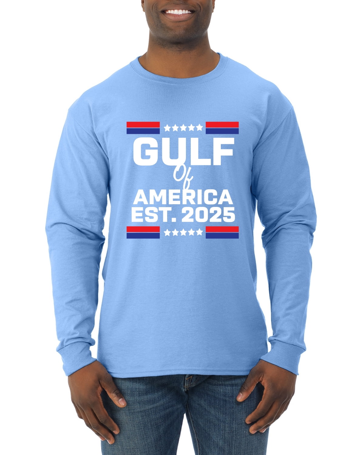Wild Bobby Gulf of United States of America Est 2025 Men Long Sleeve ...