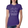 thumbnail image 1 of Half Hood Half Holy Pray With Me Womens Slim Fit Junior Tee, Purple Rush, X-Large, 1 of 3