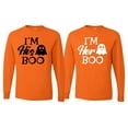thumbnail image 1 of Wild Bobby Halloween Couples Shirts, I'm His Boo I'm Her Boo Funny Cute Ghost Costume Tshirt Idea Men Long Sleeve Shirt, 1 of 6