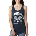 thumbnail image 1 of Wild Bobby Hamptons Tennis Club Est 1986 Sports Ladies Racerback Tank Top, Navy, Small, 1 of 6