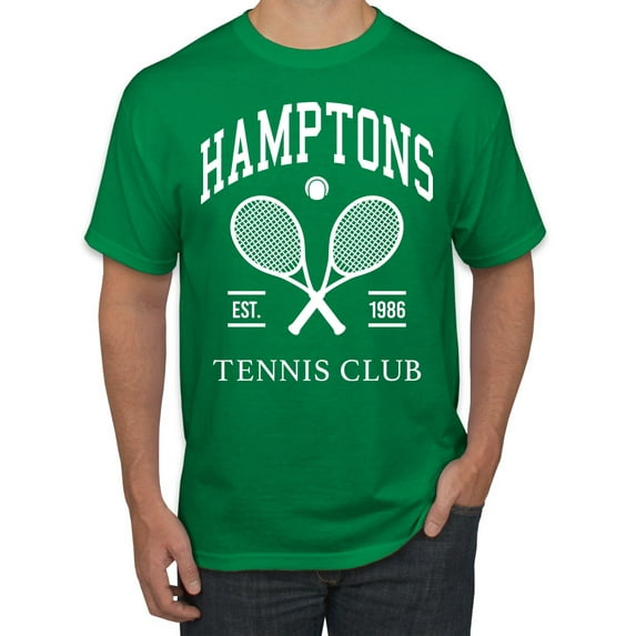 Wild Bobby Hamptons Tennis Club Est 1986 Sports Men's T-Shirt, Kelly, XX-Large