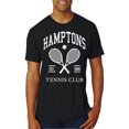 thumbnail image 1 of Wild Bobby Hamptons Tennis Club Est 1986 Sports Mens Premium Tri Blend T-Shirt, True Black, Medium, 1 of 6