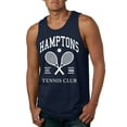 thumbnail image 1 of Wild Bobby Hamptons Tennis Club Est 1986 Sports Mens Tank Top, Navy, Large, 1 of 6