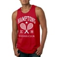 thumbnail image 1 of Wild Bobby Hamptons Tennis Club Est 1986 Sports Mens Tank Top, Red, Small, 1 of 6
