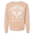thumbnail image 1 of Wild Bobby Hamptons Tennis Club Est 1986 Sports Pigment-Dyed Crewneck Sweatshirt, Dusty Pink, X-Large, 1 of 1