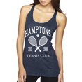 thumbnail image 1 of Wild Bobby Hamptons Tennis Club Est 1986 Sports Tri-Blend Racerback Tank Top, Vintage Navy, Medium, 1 of 6