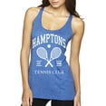 thumbnail image 1 of Wild Bobby Hamptons Tennis Club Est 1986 Sports Tri-Blend Racerback Tank Top, Vintage Royal, Small, 1 of 6