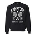 thumbnail image 1 of Wild Bobby Hamptons Tennis Club Est 1986 Sports Unisex Crewneck Sweatshirt, Black, X-Large, 1 of 6