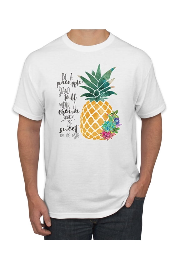 , Have Courage & Be Kind Flower Artsy Gift Inspirational Pop Culture Men's Graphic T-Shirt, White, 3XL