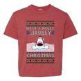 thumbnail image 1 of Wild Bobby Have a Holly Jawlly Christmas, Cute Shark Christmas Sweater | Holiday Unisex Boys Girls Graphic Youth T-Shirt, 1 of 5