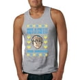 thumbnail image 1 of Wild Bobby, Have a Pretty Pretty Pretty Good Hanukkah Curb Larry, Hanukkah, Men Graphic Tank Top, Heather Grey, Large, 1 of 4
