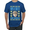 thumbnail image 1 of Wild Bobby, Have a Pretty Pretty Pretty Good Hanukkah Curb Larry, Hanukkah, Men Graphic Tee, Royal, 5X-Large, 1 of 4
