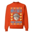 thumbnail image 1 of Wild Bobby, Have a Pretty Pretty Pretty Good Hanukkah Curb Larry, Hanukkah, Unisex Crewneck Graphic Sweatshirt, Orange, Small, 1 of 4
