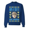 thumbnail image 1 of Wild Bobby, Have a Pretty Pretty Pretty Good Hanukkah Curb Larry, Hanukkah, Unisex Crewneck Graphic Sweatshirt, Royal, XX-Large, 1 of 4