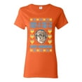 thumbnail image 1 of Wild Bobby, Have a Pretty Pretty Pretty Good Hanukkah Curb Larry, Hanukkah, Women Graphic Tee, Orange, XX-Large, 1 of 4