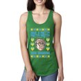 thumbnail image 1 of Wild Bobby, Have a Pretty Pretty Pretty Good Hanukkah Curb Larry, Hanukkah, Women Racerback Tank Top, Kelly, Medium, 1 of 4