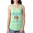 thumbnail image 1 of Wild Bobby, Have a Pretty Pretty Pretty Good Hanukkah Curb Larry, Hanukkah, Women Racerback Tank Top, Mint, X-Large, 1 of 4
