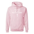 thumbnail image 1 of Wild Bobby, He Came He Saw He Conquered Inspirational/Christian Unisex Graphic Hoodie Sweatshirt, Light Pink, 3X-Large, 1 of 6