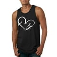 thumbnail image 1 of Wild Bobby Heart Made Of Faith Inspirational/Christian Men Graphic Tank Top, Black, Small, 1 of 5