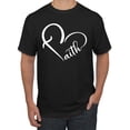 thumbnail image 1 of Wild Bobby Heart Made Of Faith Inspirational/Christian Men Graphic Tee, Black, Small, 1 of 5