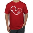 thumbnail image 1 of Wild Bobby Heart Made Of Faith Inspirational/Christian Men Graphic Tee, Red, Large, 1 of 5