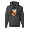 thumbnail image 1 of Wild Bobby Here Comes The Sun Desert Road Nature Lover Unisex Hoodie Sweatshirt, Charcoal, Small, 1 of 1