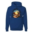 thumbnail image 1 of Wild Bobby Here Comes The Sun Desert Road Nature Lover Unisex Hoodie Sweatshirt, Royal, Medium, 1 of 1