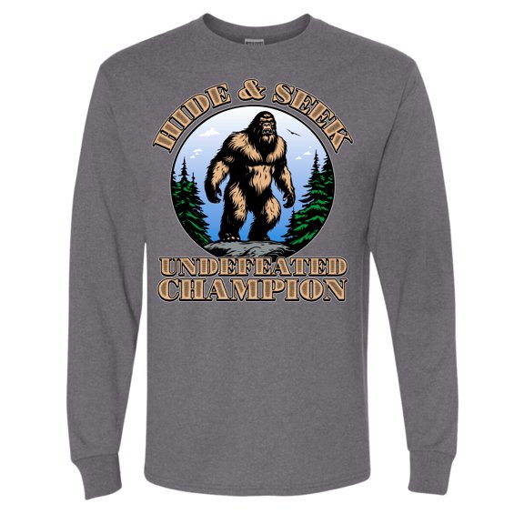 Wild Bobby Hide and Seek Champion Men Long Sleeve Shirt