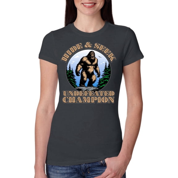 Wild Bobby Hide and Seek Champion Women Slim Fit Junior Tee