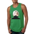 thumbnail image 1 of Wild Bobby, Hip Marilyn Monroe Portrait Classic Beauty Pose, Famous People, Men Graphic Tank Top, Kelly, X-Large, 1 of 4