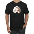 thumbnail image 1 of Wild Bobby, Hip Marilyn Monroe Portrait Classic Beauty Pose, Famous People, Men Graphic Tee, Black, Small, 1 of 4