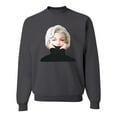 thumbnail image 1 of Wild Bobby, Hip Marilyn Monroe Portrait Classic Beauty Pose, Famous People, Unisex Crewneck Graphic Sweatshirt, Charcoal, 3X-Large, 1 of 4