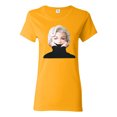 thumbnail image 1 of Wild Bobby, Hip Marilyn Monroe Portrait Classic Beauty Pose, Famous People, Women Graphic Tee, Gold, Medium, 1 of 4
