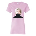 thumbnail image 1 of Wild Bobby, Hip Marilyn Monroe Portrait Classic Beauty Pose, Famous People, Women Graphic Tee, Light Pink, 3X-Large, 1 of 4