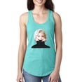 thumbnail image 1 of Wild Bobby, Hip Marilyn Monroe Portrait Classic Beauty Pose, Famous People, Women Racerback Tank Top, Tahiti Blue, Small, 1 of 4