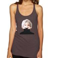 thumbnail image 1 of Wild Bobby, Hip Marilyn Monroe Portrait Classic Beauty Pose, Famous People, Women Tri-Blend Racerback Tank Top, Brown, Small, 1 of 4