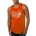 thumbnail image 1 of Wild Bobby His Grace Is Enough Heart Inspirational/Christian Men Graphic Tank Top, Orange, Medium, 1 of 5