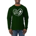 thumbnail image 1 of Wild Bobby His Grace Is Enough Heart Inspirational/Christian Men Long Sleeve Shirt, Forest Green, Small, 1 of 5