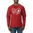 thumbnail image 1 of Wild Bobby His Grace Is Enough Heart Inspirational/Christian Men Long Sleeve Shirt, Red, 3X-Large, 1 of 5