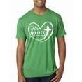thumbnail image 1 of Wild Bobby, His Grace Is Enough Heart Inspirational/Christian Men Premium Tri Blend Tee, Envy, X-Large, 1 of 5
