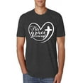 thumbnail image 1 of Wild Bobby His Grace Is Enough Heart Inspirational/Christian Men Premium Tri Blend Tee, Vintage Black, XX-Large, 1 of 5