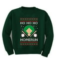thumbnail image 1 of Wild Bobby Ho Ho Ho Homerun, Baseball Fan Christmas Design Christmas Sweater Design | Holiday Unisex Boys Girls Crewneck Graphic Sweatshirt, 1 of 5