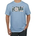 thumbnail image 1 of Wild Bobby, Home Floral Print Pop Culture Men's Graphic T-Shirt, Light Blue, 5XL, 1 of 3