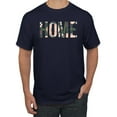 thumbnail image 1 of Wild Bobby, Home Floral Print Pop Culture Men's Graphic T-Shirt, Navy, Large, 1 of 3