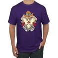 thumbnail image 1 of Wild Bobby Home Is Where You Hang Your Hat Country Eagle Pop Culture Men Tee, Purple, Medium, 1 of 6