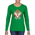 thumbnail image 1 of Wild Bobby Home Is Where You Hang Your Hat Country Eagle Pop Culture Women Graphic Long Sleeve Tee, Kelly, Medium, 1 of 6