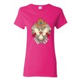 thumbnail image 1 of Wild Bobby Home Is Where You Hang Your Hat Country Eagle Pop Culture Women Graphic Tee, Fuschia, Large, 1 of 6