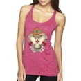 thumbnail image 1 of Wild Bobby Home Is Where You Hang Your Hat Country Eagle Pop Culture Women Tri-Blend Racerback Tank Top, Vintage Pink, Small, 1 of 6
